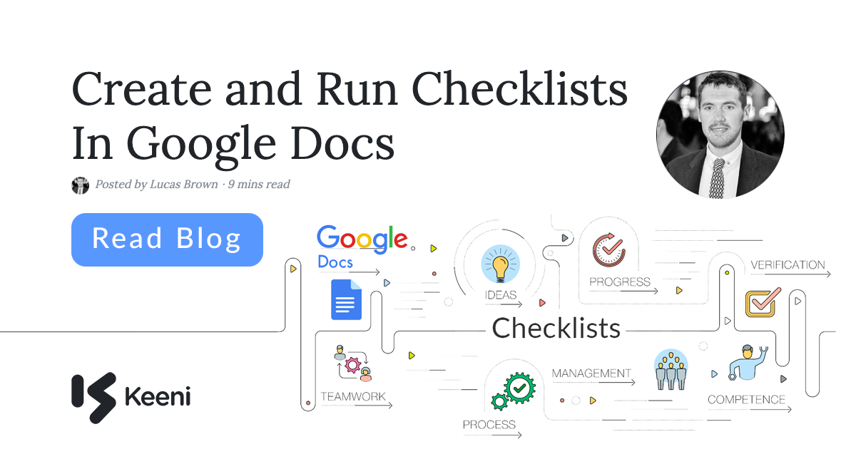 create and run a checklists in a google doc