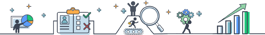 illustration how checklist software works and creates results